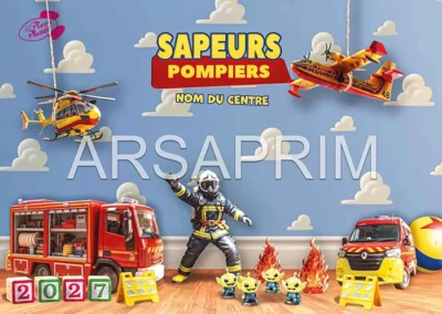 Couverture Calendriers Pompiers