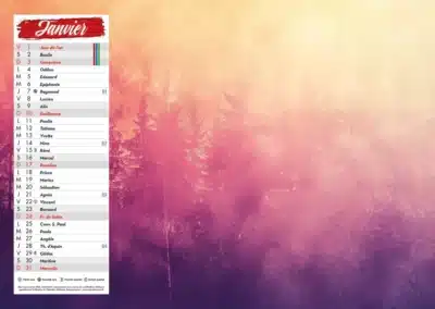 Ephemeride calendriers pompiers modele L
