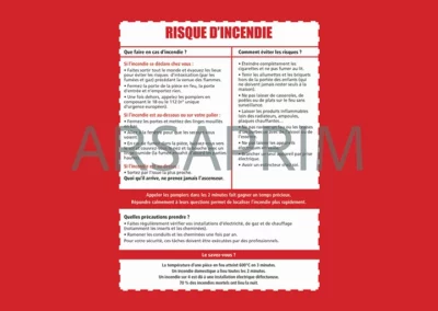 Consignes de sécurité - Prévention - Pompiers